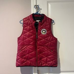 Ivory Ella Red Puffer Vest